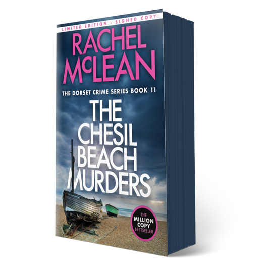Book titled 'The Chesil Beach Murders' by Rachel McLean
